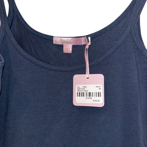 calypso st barth navy blue camisole tank top NEW NWT XS - Picture 2 of 3